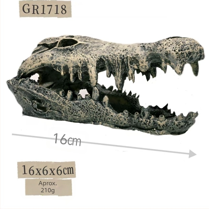Reptile Pet Evitarea Gaurii Peștelui Rezervor Amenajare a Peisajului Artificial Robinet Os Fosil Pește și Creveți Casă Acvariu Decorare Meșteșuguri Exotice Pet