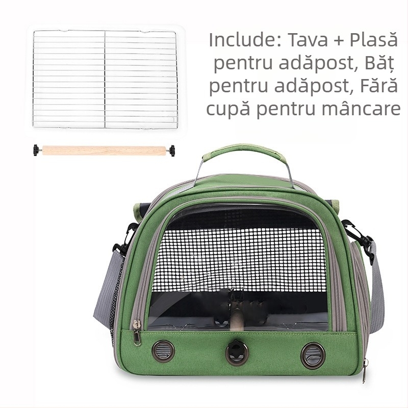 Producători de comerț exterior en-gros geantă pentru păsări, geantă pentru papagali, portabilă, umăr, respirabilă, cușcă pentru păsări, obloane poroase, geantă portabilă pentru animale de companie