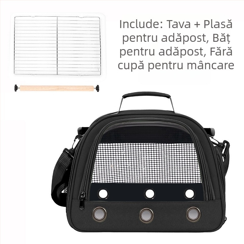 Producători de comerț exterior en-gros geantă pentru păsări, geantă pentru papagali, portabilă, umăr, respirabilă, cușcă pentru păsări, obloane poroase, geantă portabilă pentru animale de companie