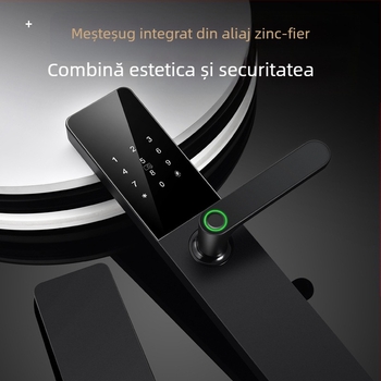 Încuietoare electronică cu recunoaștere facială pentru uși inteligente, cu amprentă automată, cu parolă, pentru securitatea casei, încuietoare electronică pentru uși din lemn