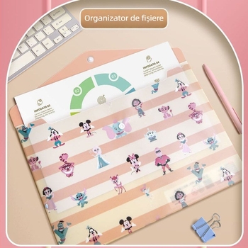 A4 Cartoon File Bag Paper Paper Paper Storage Bag pp Snaps Bag Mare Capacitate Office Information File Bag En-gros