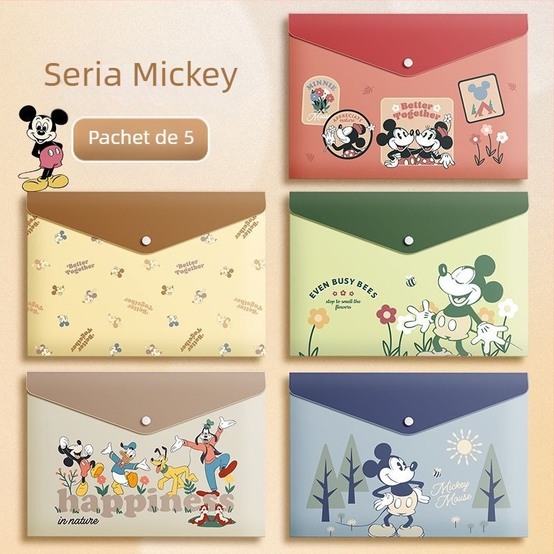 A4 Cartoon File Bag Paper Paper Paper Storage Bag pp Snaps Bag Mare Capacitate Office Information File Bag En-gros