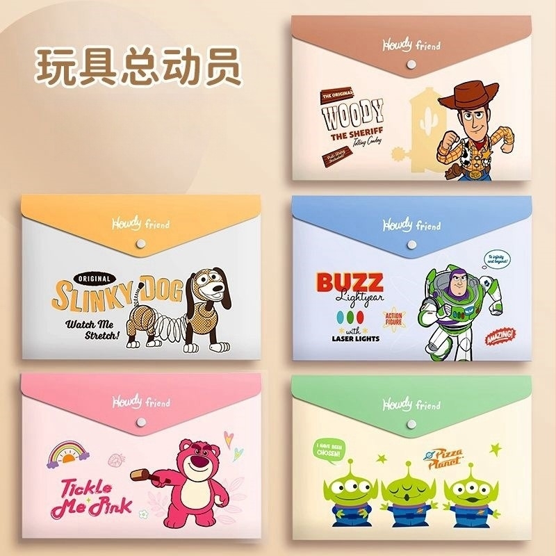 A4 Cartoon File Bag Paper Paper Paper Storage Bag pp Snaps Bag Mare Capacitate Office Information File Bag En-gros