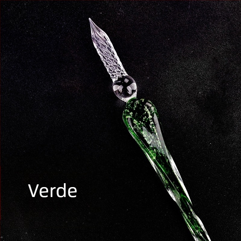 Stilou luminos din sticlă lucrat manual direct din fabrică, înmuiat în apă, stilou luminos pentru semn, stilou luminos