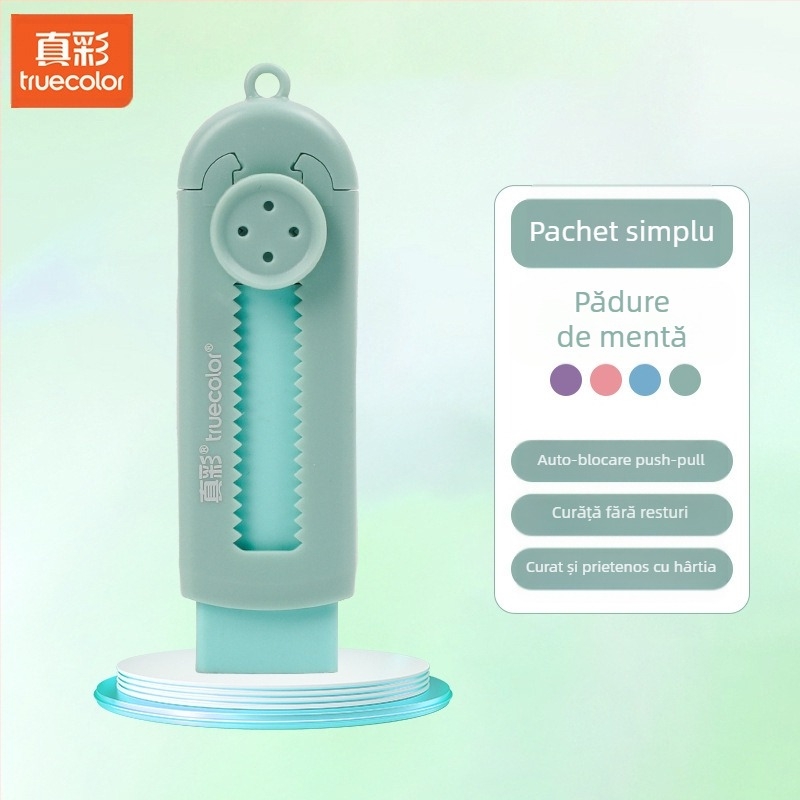 Radieră drăguță creativă pentru creion, cu culoare adevărată, radieră Push-Pull pentru studenți, radieră corectoare specială, cu miez înlocuibil, en-gros