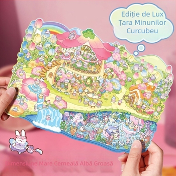 Dimensiune mare! Nouă colecție de micro-scene de dimensiuni mari, cu dificultate ridicată, 4.0. Această jucărie DIY pentru fetițe.