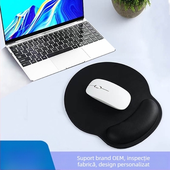 Padă de mouse din piele și silicon cu suport pentru încheietură, anti-derapant, suprafață de birou personalizabilă, mare pentru gaming
