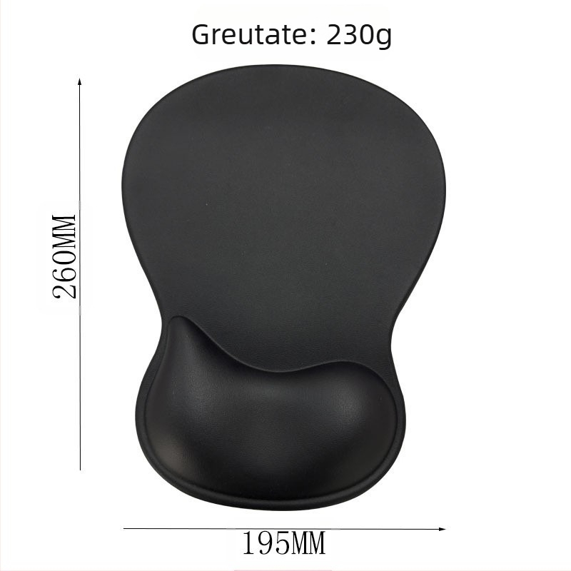 Padă de mouse din piele și silicon cu suport pentru încheietură, anti-derapant, suprafață de birou personalizabilă, mare pentru gaming