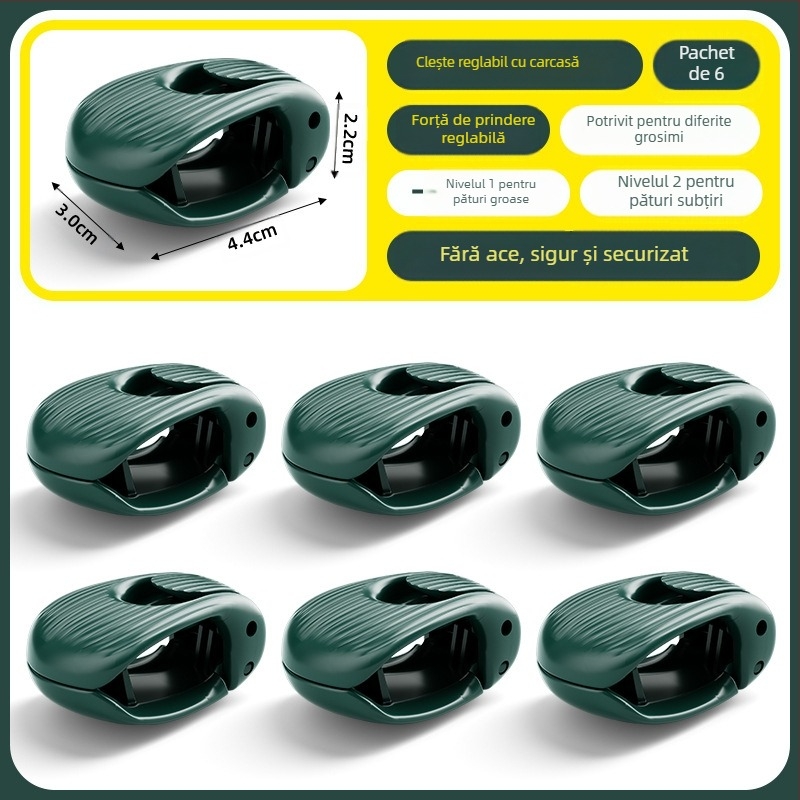 Set de saltea cu cearșafuri de pat, fixator de pilotă, set individual, pălărie de pat, clip anti-alunecare, fără ac, husă de pilotă modernizată, artefact antiderapant