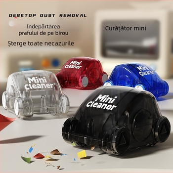 Mașină de curățat mini desktop, papetărie distractivă pentru studenți, radieră, colector de praf, mașină de jucărie cu decompresie, model manual