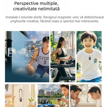 2.7K cu suport WIFI, aplicație pentru telefon mobil, redare în timp real, cameră video DV pentru sporturi în aer liber, cu suport pentru cameră de gât suspendată S70