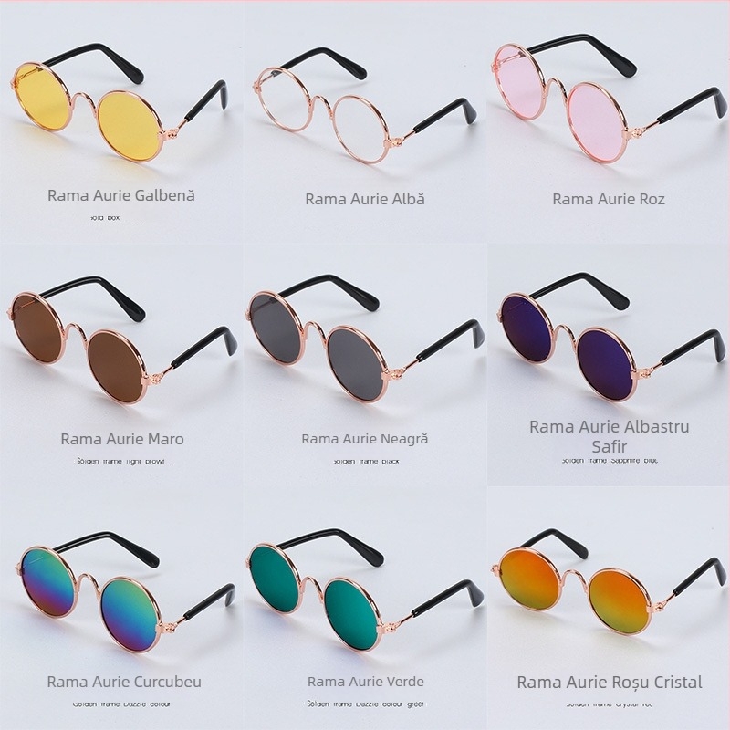Ochelari de soare pentru pisici, direct din fabrică, ochelari de soare pentru câini, cu personalitate Teddy, accesorii amuzante pentru cap, accesorii pentru animale de companie, ochelari pentru pisici în stoc