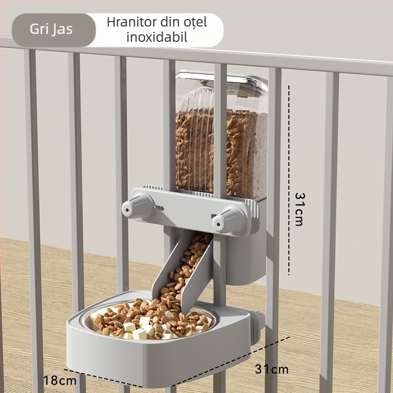 Hrănitor automat pentru pisici, mașină de hrănit cu autoservire pentru câini, en-gros, bol pentru pisici, bol anti-șoc, agățat, provizii pentru animale de companie