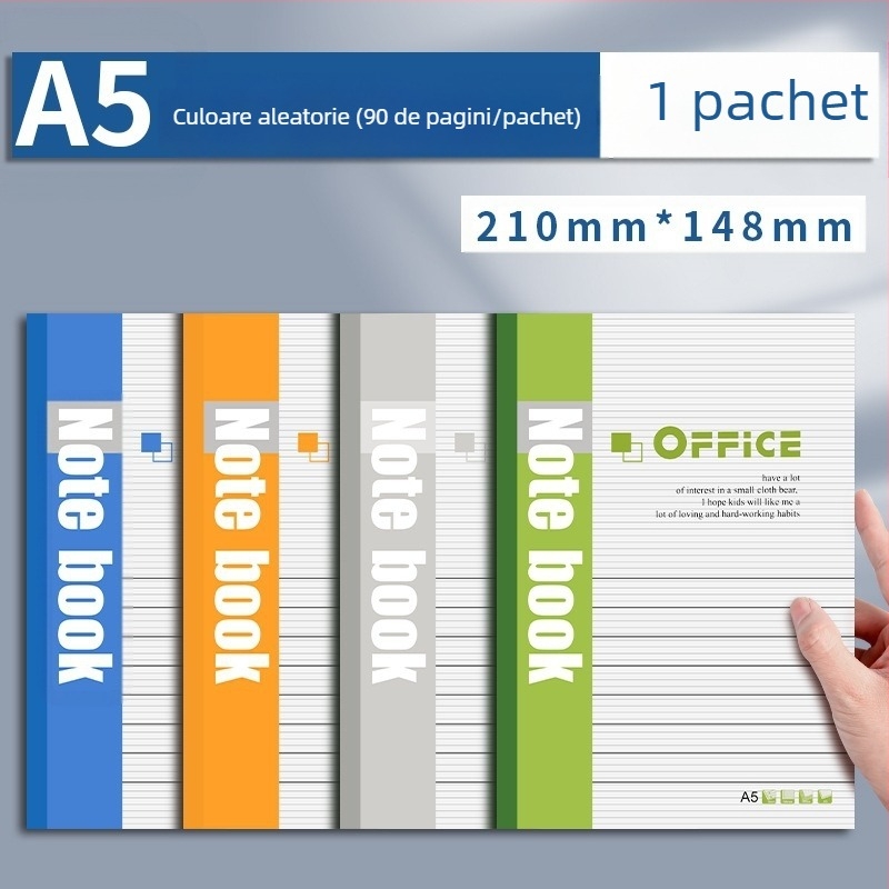 A5 Soft Copy Record Book Școală primară Elev Jurnal Carte Culoare Mare Valoare Junior High High School Notebook Rechizite de birou Caiet de lucru