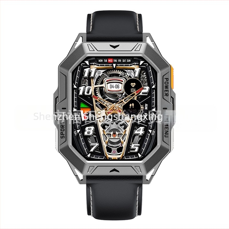 CrossBorder X1Pro ceas inteligent cu ritm cardiac Bluetooth apel busolă presiune barometrică asistent vocal pedometru ceas sport