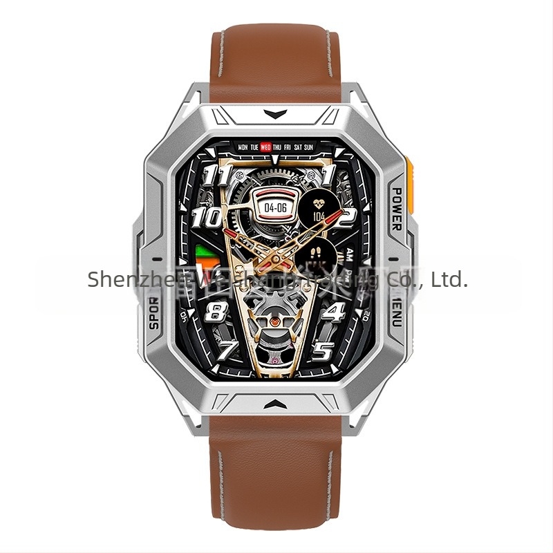 CrossBorder X1Pro ceas inteligent cu ritm cardiac Bluetooth apel busolă presiune barometrică asistent vocal pedometru ceas sport