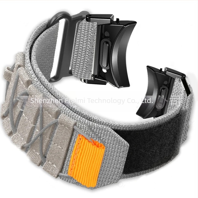 Potrivit pentru Samsung Watch 6/6c curea cu eliberare rapidă cu buton, curea din nailon Velcro, curea de mână sport pentru 4c/5pro