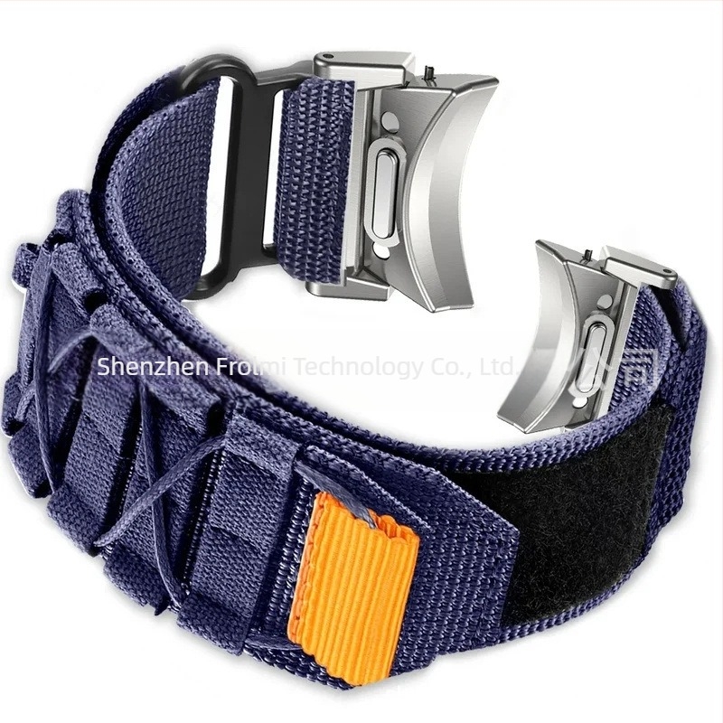 Potrivit pentru Samsung Watch 6/6c curea cu eliberare rapidă cu buton, curea din nailon Velcro, curea de mână sport pentru 4c/5pro