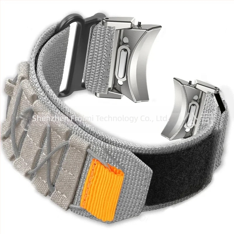 Potrivit pentru Samsung Watch 6/6c curea cu eliberare rapidă cu buton, curea din nailon Velcro, curea de mână sport pentru 4c/5pro