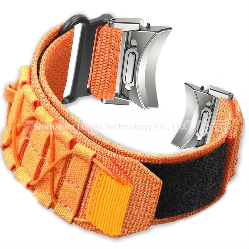 Potrivit pentru Samsung Watch 6/6c curea cu eliberare rapidă cu buton, curea din nailon Velcro, curea de mână sport pentru 4c/5pro