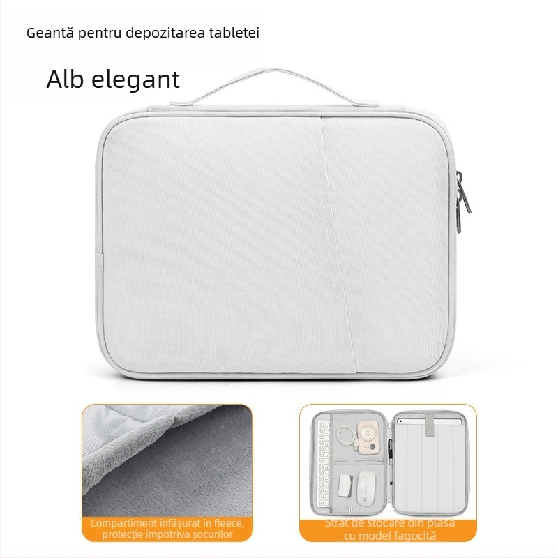 Geantă portabilă pentru tabletă iPad de 11 inch, husă de protecție pentru birou, husă de afaceri, anti-stropire, geantă interioară orizontală pentru tabletă, portabilă