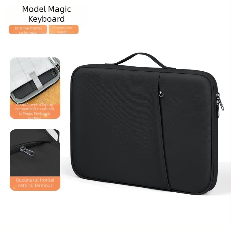 Geantă portabilă pentru tabletă iPad de 11 inch, husă de protecție pentru birou, husă de afaceri, anti-stropire, geantă interioară orizontală pentru tabletă, portabilă