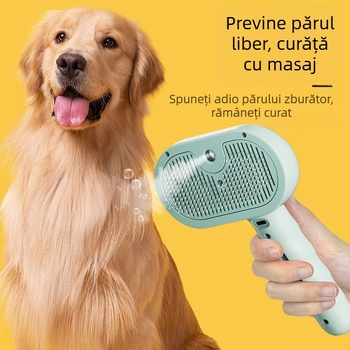 Transfrontalieră Pet Pieptene Spray Pieptene Pisică Furnituri pentru Animale de Companie Fără Păr Zburător AC Pieptene Pet Pieptene Pisică Pieptene