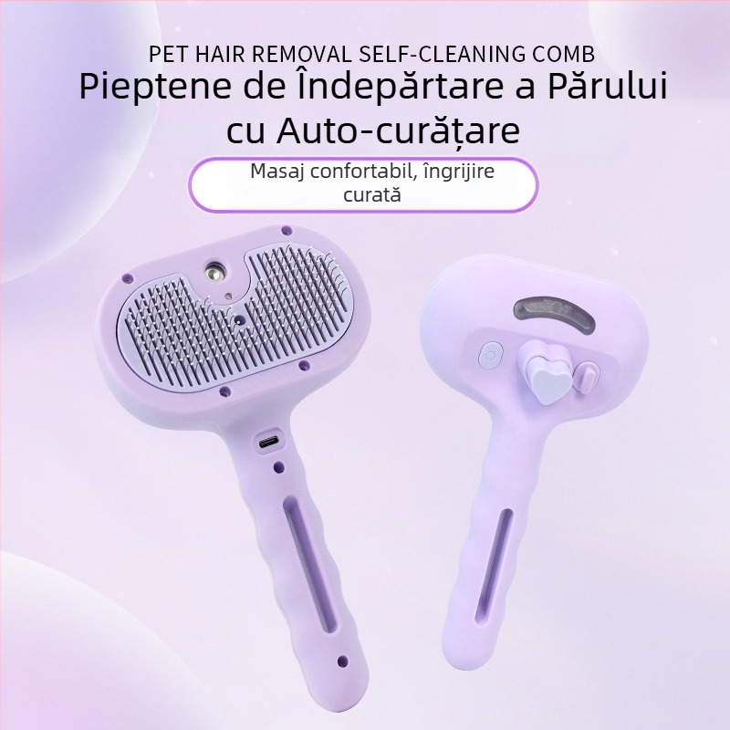 Transfrontalieră Pet Pieptene Spray Pieptene Pisică Furnituri pentru Animale de Companie Fără Păr Zburător AC Pieptene Pet Pieptene Pisică Pieptene