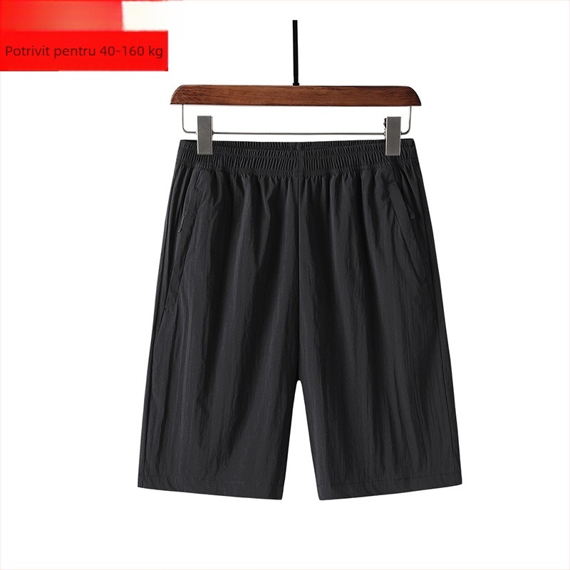 Pantaloni scurți noi pentru bărbați, pantaloni scurți de vară, pantaloni sport subțiri, pantaloni sport pentru bărbați, mărime plus, lejeri, cu uscare rapidă, casual, pantaloni scurți pentru bărbați, mătase de gheață