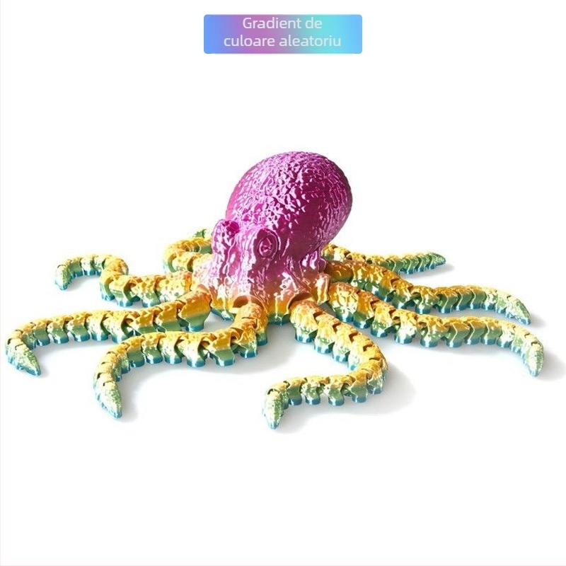 Imprimare 3D caracatiță articulație mobilă jucărie caracatiță set decorativ mare decor acvariu de pește calamar model caracatiță