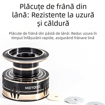 Roată de pescuit complet metalică, roată de pescuit, roată de pescuit, roată de pescuit, roată de pescuit, roată de pescuit cu lamă, roată de aruncare cu telecomandă, echipamente de pescuit en-gros