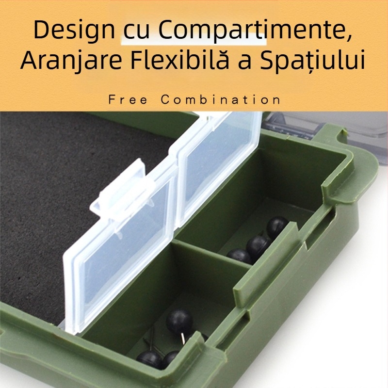 Cutie de depozitare subliniată portabilă puternică pentru pescuitul la crap, cutie de depozitare pentru echipamente de pescuit, en-gros, portabilă în stil european transfrontalier