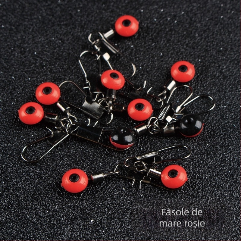 200 de piese, set de blocuri de mărgele pentru pescuit maritim, în trei culori, set de scaune plutitoare cu fasole de mare, inel în formă de 8, pol de mare, cu conector