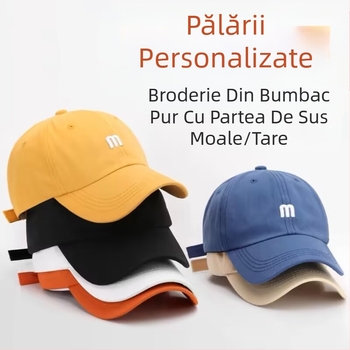 Pălării personalizate, Bumbac spălat, Șepci de baseball cu cap mare lărgite, Imprimare cu logo brodat, Șepci personalizate cu vârf moale pentru bărbați și femei