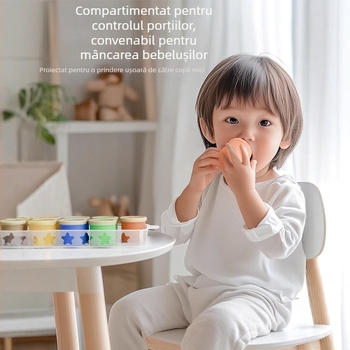 Cutie de sos de unică folosință din silicon, cutie pentru suplimente alimentare, depozitarea alimentelor pentru bebeluși, matriță pentru gătit la abur, bol pentru suplimente alimentare, sos portabil pentru înmuiat