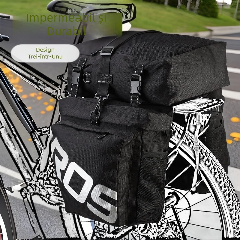 Geantă de bicicletă prefabricată, șa spate, portbagaj spate, geantă de ciclism de mare capacitate, geantă Camel pentru bicicletă de munte, trei în unu, linia Sichuan-Xizang