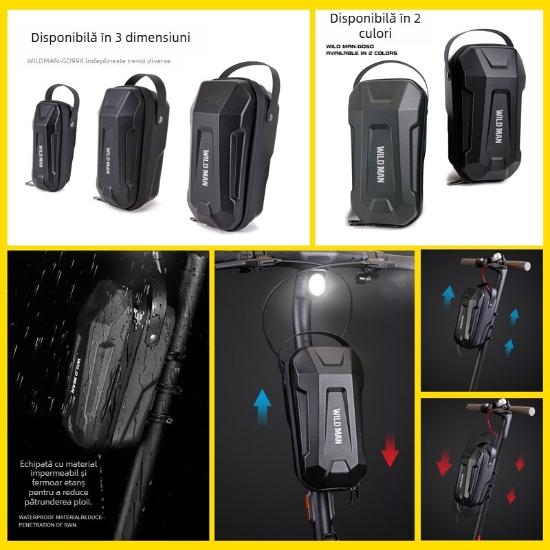 WILD MAN Trotinetă electrică EVA Hard Shell Quick Release Bag Bag pliabil pentru bicicletă electrică