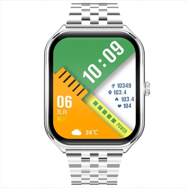 Ceas inteligent Cross-Border Mt61, ecran curbat ultra-subțire, AMOLED, Bluetooth, informații despre apeluri, numărare pași, ceas sport