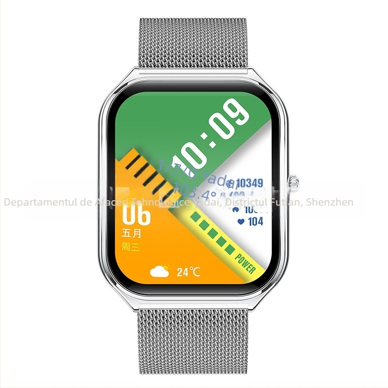 Ceas inteligent Cross-Border Mt61, ecran curbat ultra-subțire, AMOLED, Bluetooth, informații despre apeluri, numărare pași, ceas sport