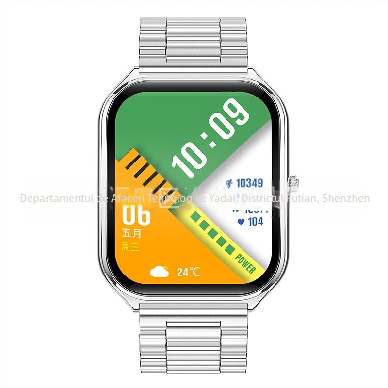 Ceas inteligent Cross-Border Mt61, ecran curbat ultra-subțire, AMOLED, Bluetooth, informații despre apeluri, numărare pași, ceas sport