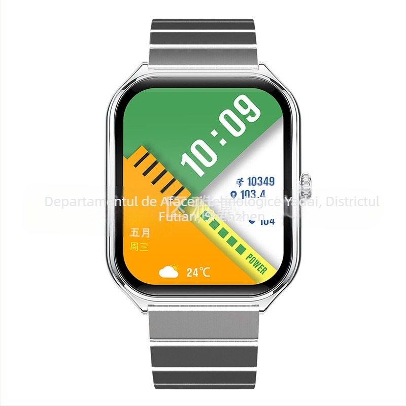 Ceas inteligent Cross-Border Mt61, ecran curbat ultra-subțire, AMOLED, Bluetooth, informații despre apeluri, numărare pași, ceas sport