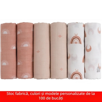 Geantă pentru nou-născuți, geantă pentru sala de naștere, geantă pentru prosoape, geantă pentru înfășat pentru bebeluși, pătură din pânză, pătură din tifon și bumbac