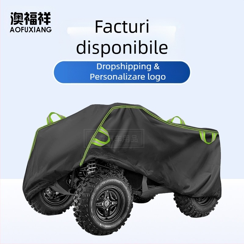 Transfrontalieră îngroșată motocicletă electrică plajă mașina husă rezistentă la praf impermeabilă ploaie rezistentă la soare Oxford pânză trei roți haine pentru motociclete