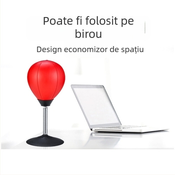 Minge de stres pentru birou cu ventuză - minge de reacție pentru box pentru copii