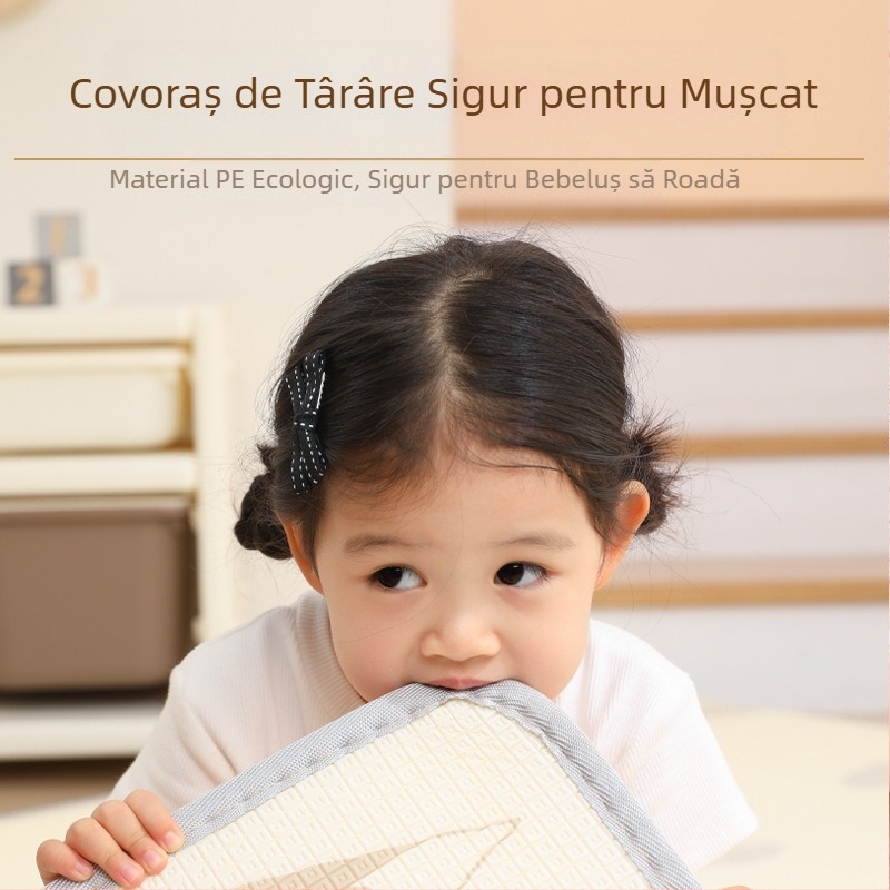 Covoraș de târâre pentru bebeluși, îngroșat, pentru sufragerie, pentru învățare, XPE, covoraș de târâre pentru bebeluși, pliabil, modern și simplu