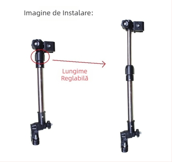 Umbrelă de soare universală anti-UV pentru cărucior pentru copii, umbrelă de protecție solară, suport auto pentru cărucior transfrontalier C