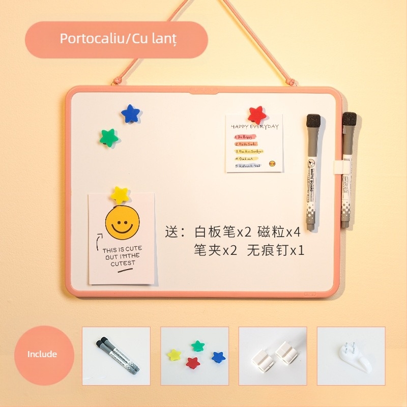 Tablă albă magnetică pentru copii, tablă albă magnetică pentru birou, tablă albă mică, suport de scris erabil, pentru predare și educație, Funi Teaching