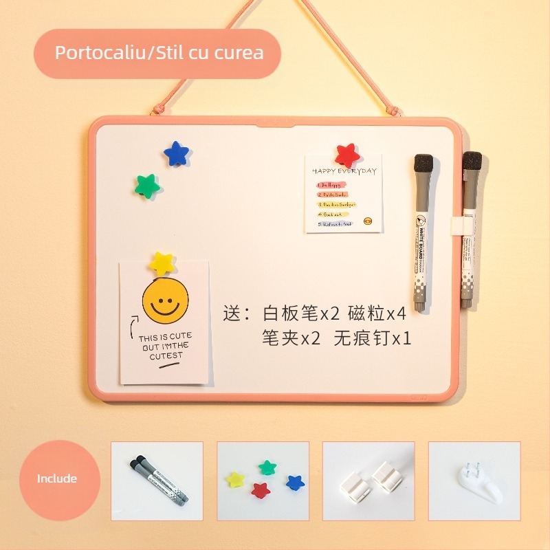 Tablă albă magnetică pentru copii, tablă albă magnetică pentru birou, tablă albă mică, suport de scris erabil, pentru predare și educație, Funi Teaching