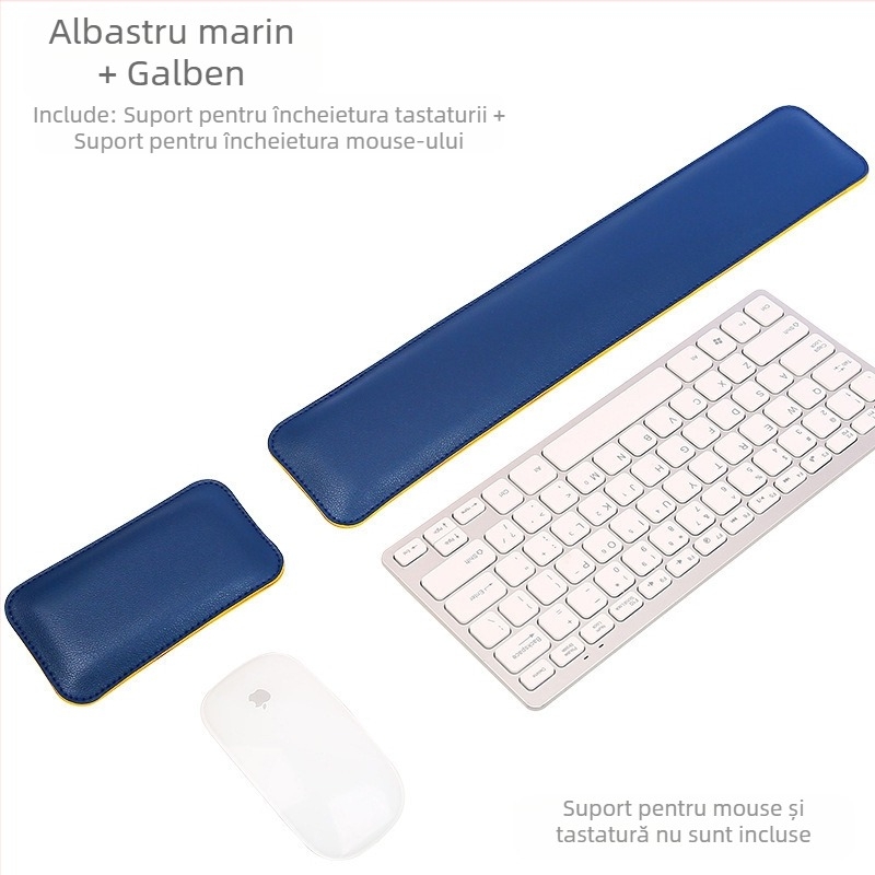 Transfrontalieră culoare solidă simplă din piele mouse pad extra mare moale încheietura mâinii suport tastatură mână odihnă computer birou pad lot