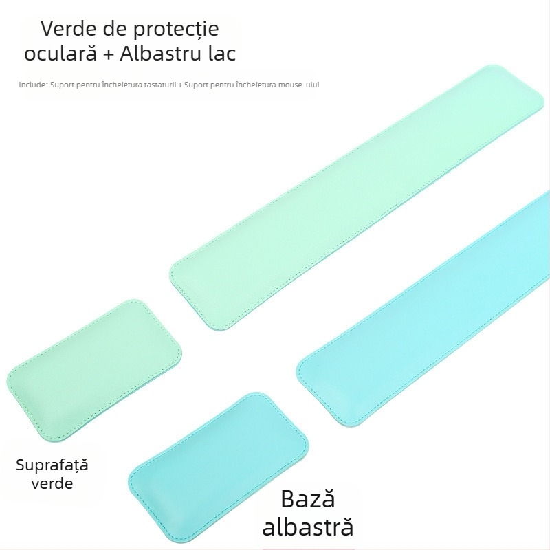 Transfrontalieră culoare solidă simplă din piele mouse pad extra mare moale încheietura mâinii suport tastatură mână odihnă computer birou pad lot